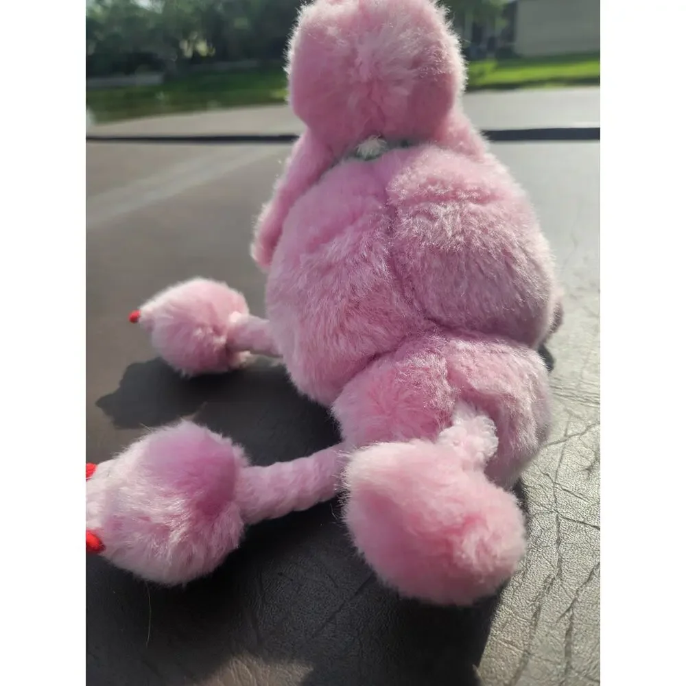 Manhattan Toy Gigi Pink Poodle Plush Dog Floppy Figure w/Red Nails